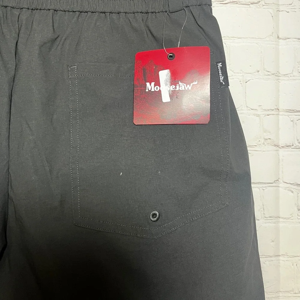 Moosejaw Men Charcoal Grey The Moosejaw‎ Short Recycled Nylon Stretch Hiking Med
